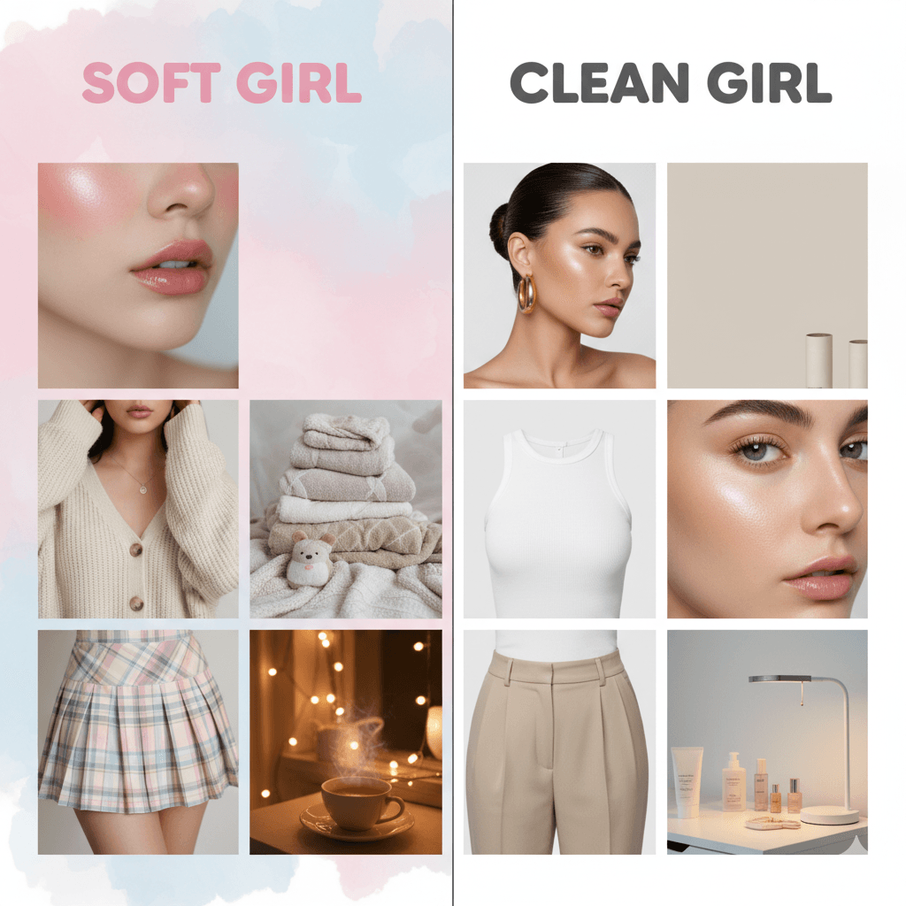 Soft Girl Aesthetic vs Clean Girl: What Gen Z Prefers