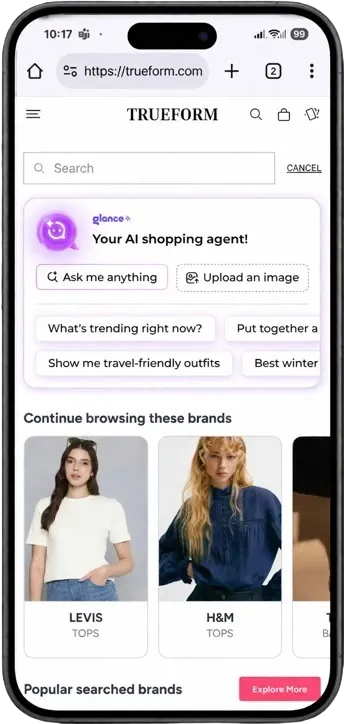 Glance Commerce Experience